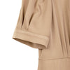 Camel Waist Midi Dress with Buttons - SHIMENG