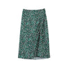 Emerald Floral High Waist Skirts - SHIMENG
