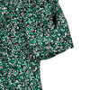 Emerald Floral V Neck Ruffles Midi Dress - SHIMENG