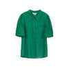 Emerald Short Puff Sleeves Shirt - SHIMENG