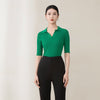 Emerald Slim V Neck T - shirt - SHIMENG