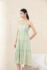 Green Scoop Neck Cami Slip Dress - SHIMENG