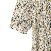 Grey Green Waist Floral Midi Dress - SHIMENG