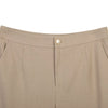 Khaki Crop Suit Pants - SHIMENG