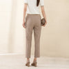 Khaki Crop Suit Pants - SHIMENG