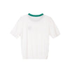 White Circle Neck Mountain Pattern T - shirt - SHIMENG