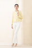 White Slim Boot Cut Pants - SHIMENG