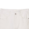 White Slim Boot Cut Pants - SHIMENG