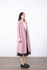 Mist Pink Wool Trench Coat - SHIMENG