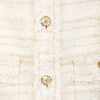 Beige Metal Buttons Tweed Coats - SHIMENG