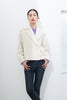 Beige Short Alpaca Large Lapel Coats - SHIMENG