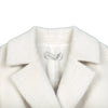 Beige Short Alpaca Large Lapel Coats - SHIMENG