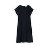 Black Bud Sleeve Waist Band Dress - SHIMENG