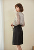 Black Button High Waist Demin Skirts - SHIMENG