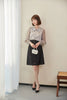 Black Button High Waist Demin Skirts - SHIMENG