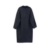 Black Double Face Long Wool Cashmere Trench Coats - SHIMENG