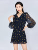 Black Heart Pattern Jumpsuit - SHIMENG