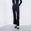 Black High Waist Flare Pants - SHIMENG