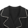 Black Large Collar Wool Overcoats - SHIMENG