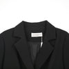 Black One Button Suit Blazer - SHIMENG