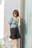 Black Short Pants High Waist - SHIMENG