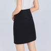 Black Splice Short Skirt A Line - SHIMENG