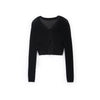 Black Vestate Knitted Cardigan - SHIMENG