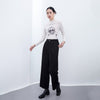 Black Wide Leg Pants - SHIMENG