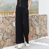 Black Wide Leg Pants - SHIMENG