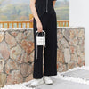 Black Wide Leg Pants - SHIMENG