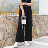 Black Wide Leg Pants - SHIMENG