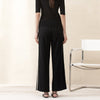 Black Wide Leg Sport Pants - SHIMENG