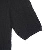 Black Woolen Midi Sleeve T-shirt - SHIMENG