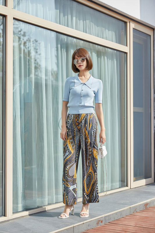 Bohemian Straight-leg Pants - SHIMENG