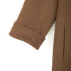 Camel Double Breasted Wool Coats with Belt - SHIMENG