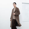 Camel Long Wool Coats - SHIMENG