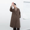 Camel Long Wool Coats - SHIMENG