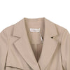 Camel Short Double Breasted Trench Coats - SHIMENG