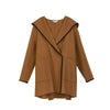 Camel Wool Coats With Belt - SHIMENG