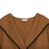 Camel Wool Coats With Belt - SHIMENG