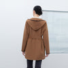 Camel Wool Coats With Belt - SHIMENG