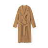 Camel Wool Overcoats with Waistband - SHIMENG