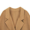 Camel Wool Overcoats with Waistband - SHIMENG