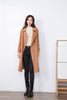 Camel Wool Trench Coat - SHIMENG