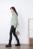 Citron Green Double-sided Wool Coat - SHIMENG