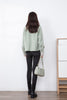 Citron Green Double-sided Wool Coat - SHIMENG