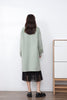 Citron Green Double-sided Wool Long Trench Coat - SHIMENG