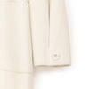 Cozy White Double Wool Overcoats with Horn Button - SHIMENG