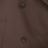 Dark Brown Belted Trench Coats Double Collar - SHIMENG