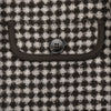 Dark Brown Checkerboard Pattern Coats - SHIMENG